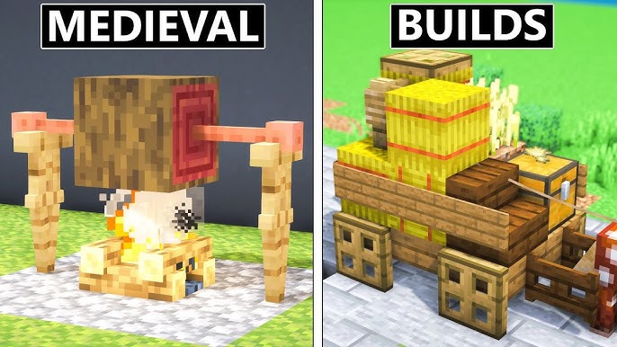 Medieval Decoration Ideas : r/Minecraftbuilds
