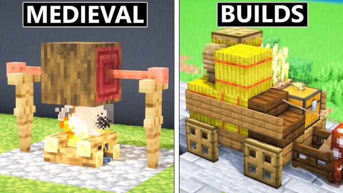 Minecraft: 10+ Medieval Decoration Ideas  Village Decoration Ideas  (Tutorial) 