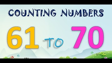 Learn counting from 60 to 70