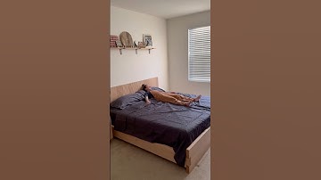 I Made a Bed Using Only Wood Joints #woodworking