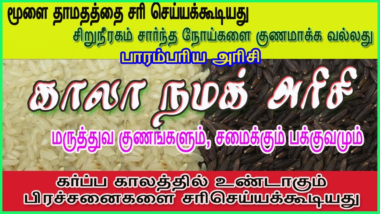 காலா நமக் அரிசி மருத்துவ குணங்கள் | Kala Namak rice benefits in tamil | Kovai Bala speech