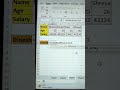 HLookup Function in Excelsheet