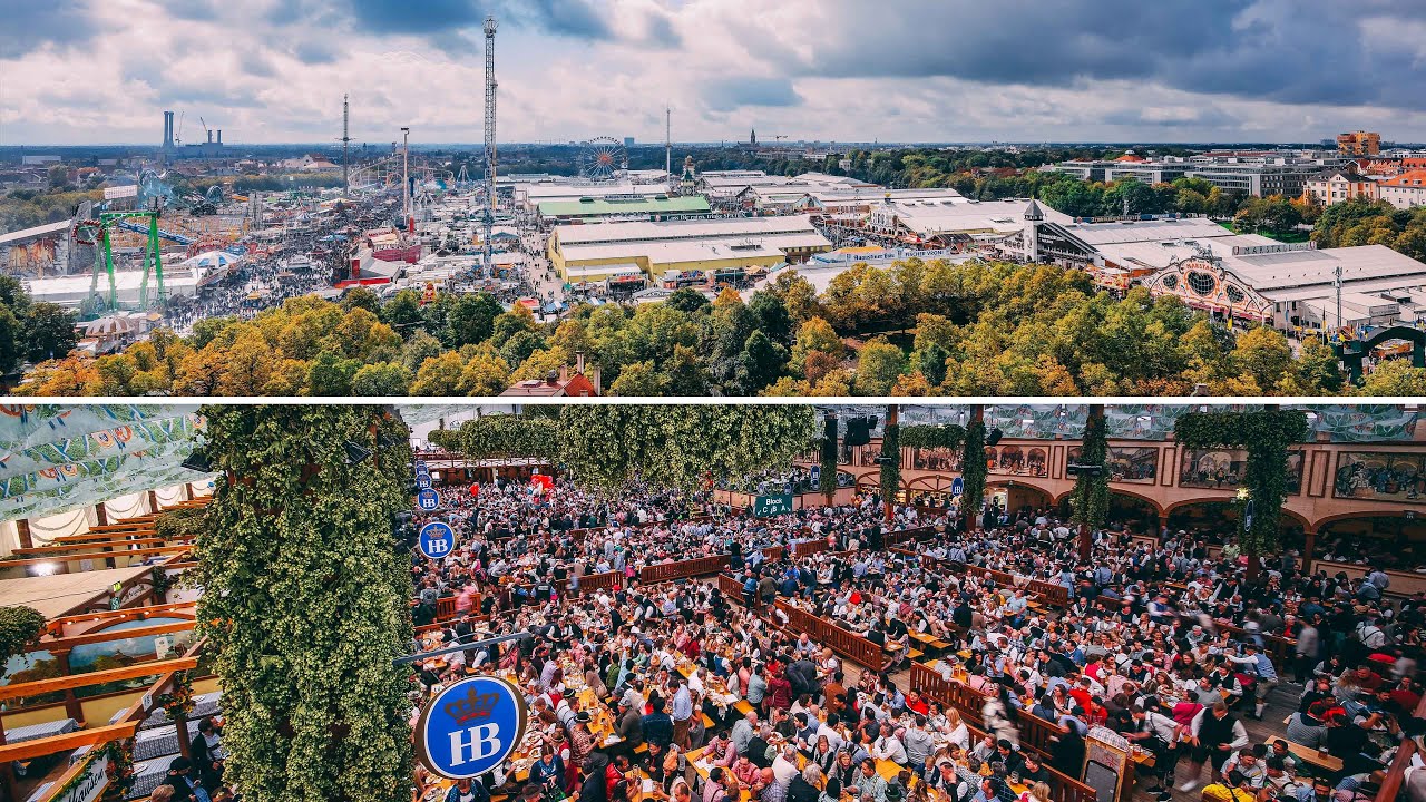 Oktoberfest 2022 | Aufbau & Betrieb inkl. Hofbräu Festzelt | 4K Zeitraffer