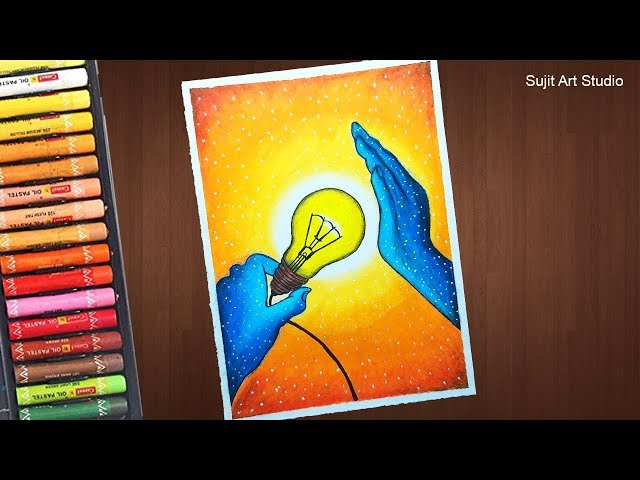 Save Fuel Drawing || Save Fuel Save Energy || How To Draw Save Fuel || Oil  Pastel Drawing Easy - YouTube | Oil pastel drawings easy, Pastel drawing,  Poster drawing