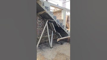After Staircase Concrete Casting — Support Shuttering Removal