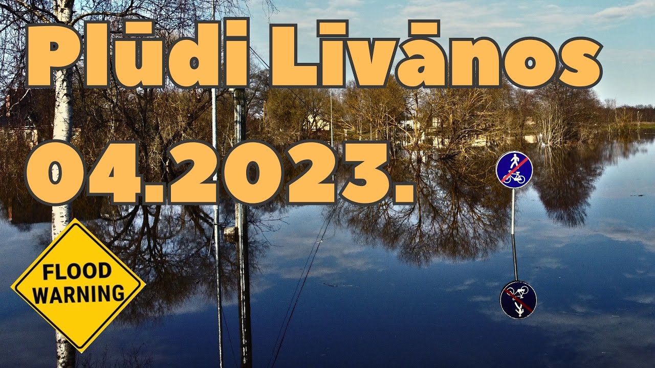 Plūdi Līvānos | Floods in Livani (APR 2023) - YouTube