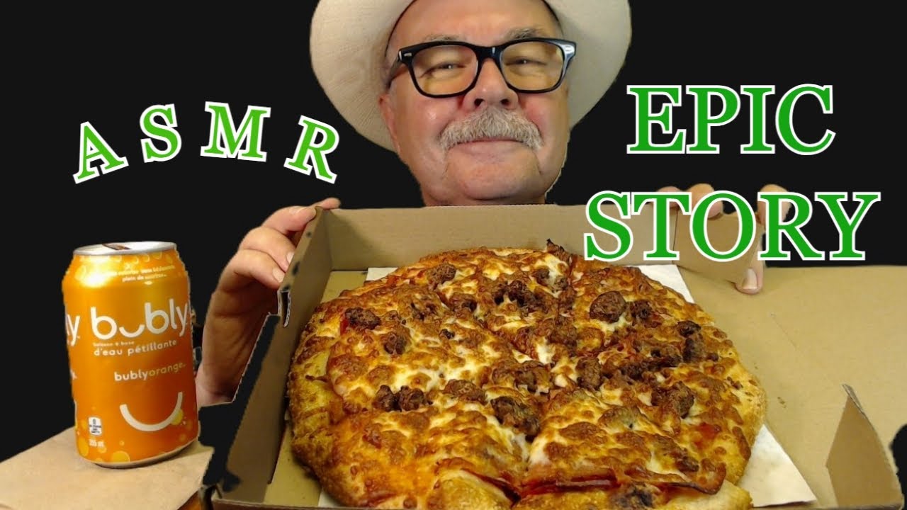 ASMR PIZZA: "SKY DIVING PIZZA" MUKBANG