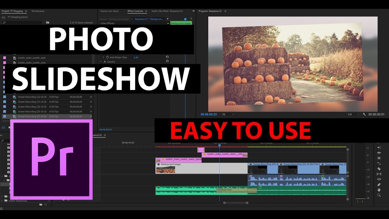 photo slideshow in premiere pro