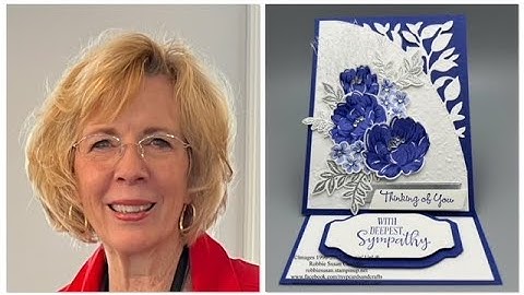 Gorgeous Starry Sky Two-Tone Flora Easel Card