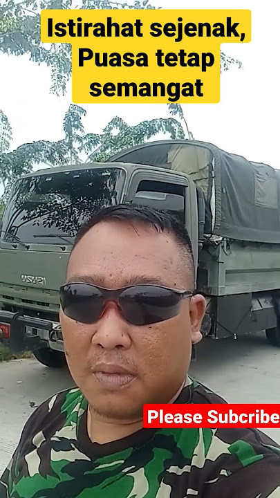 Istirahat sejenak #military #storywa #truck #truk #tni #konvoi #senimansatuaspal #shots