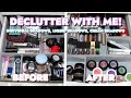 Declutter with me  huge individual liquid and cream eyeshadow declutter