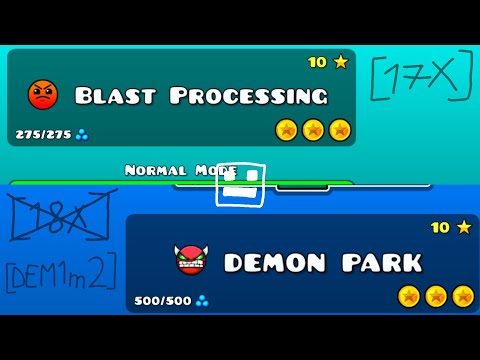 [GD Icon Cursed] Blast Processing and... Demon Park??? Cursed