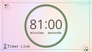Timer for 81 minute with finishing alarm | Studying Forum
