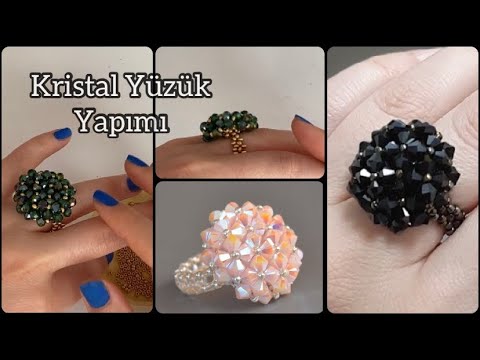 KRİSTAL YÜZÜK YAPIMI 3 | Crystal Ring Tutorial | DIY - Kolay ve Şık Yüzük Yapımı ENGLISH SUBTITLE