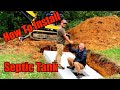 How to Install a Septic System! ( Part 1 Septic Tank Install )