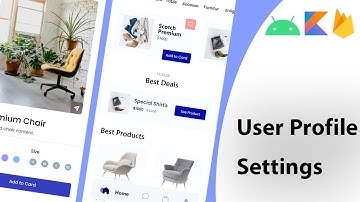 #31 Modern android ecommerce app | User Profile Settings