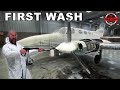 Our FREE Abandoned Airplane Gets Its First Wash In 17 Years ! Ep7