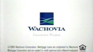 Wachovia commercial from 2005. (former nyse ticker symbol wb) was a
diversified financial services company based in charlotte. before its
acquisitio...