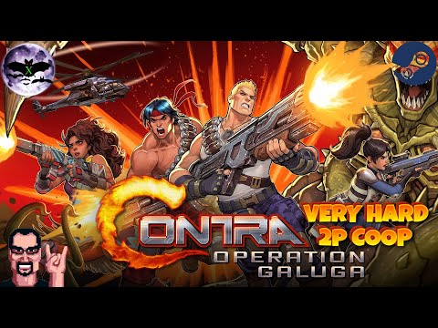 Contra Operation Galuga прохождение Coop [ Hard / 1-hit kill ] | Игра ( PC, Steam ) 2024 Стрим rus