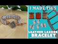 Ladder Bracelet: Weaving Leather &amp; Metal Beads | I Made This