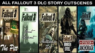 Fallout 3 All DLCs All Cutscenes Movie (No Commentary | Anchorage, The Pitt, Point Lookout, Zeta)