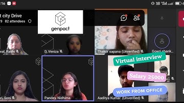 Genpact interview Live #interview