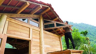 Interior Design from Start to Finish  Build Log Cabin by Yourself/ Living Off Grid, Part 11