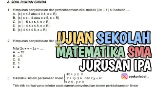 UJIAN SEKOLAH MATEMATIKA WAJIB 12 SMA‼️ PART 1