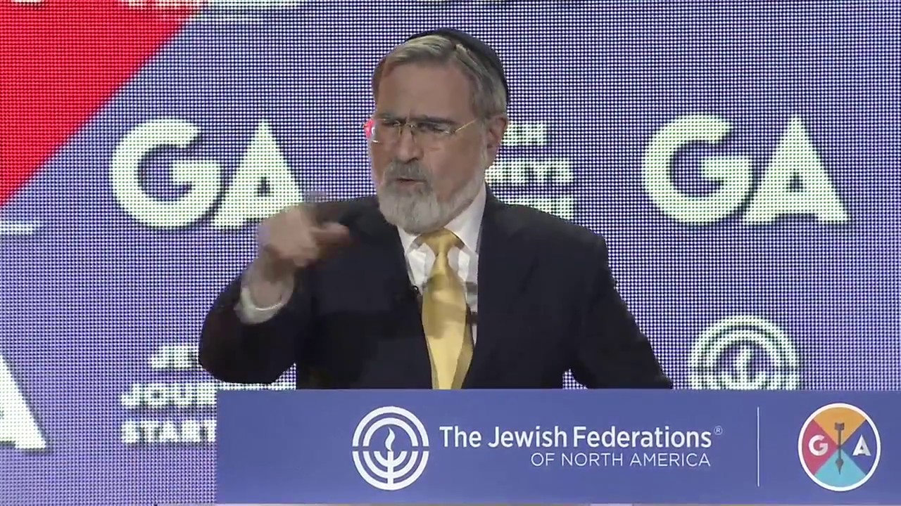 Rabbi Sacks at the 2016 JFNA GA