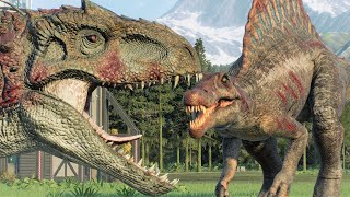 JP3 SPINOSAURS VS INDOMINUS REX - Jurassic World Evolution 2
