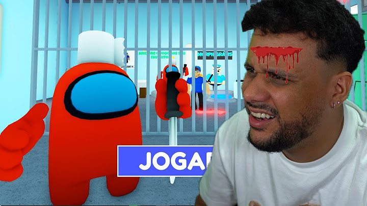 🚨POLICIAL PEIDÃO BARRY VIROU AMONG US NO ROBLOX!