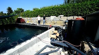 Modern Koi Blog #2656 - The eight-meter brush filter for the Genesis Inlay Pond