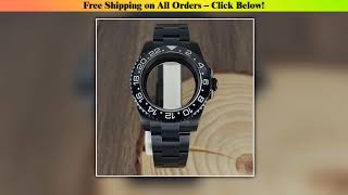 40mm NH34 Black GMT Watch Case Watchbands Sapphire Glass for NH35 NH36 NH34 NH70 8215 Eta 2824 40mm NH34 Black GMT Watch Case Watchbands Sapphire Glass for NH35 NH36 NH34 NH70 8215 Eta 2824