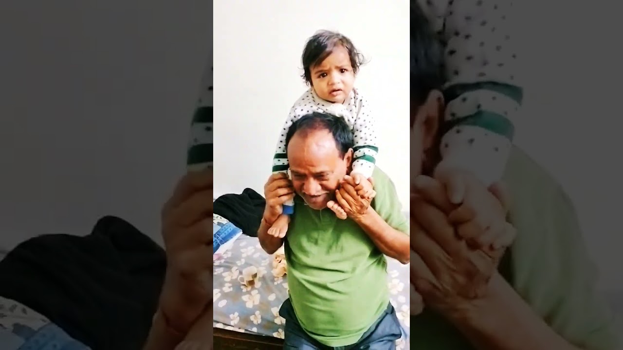 Lakdi ki Kathi with dadu.... Kenil with his dadu fun 