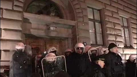 Riot in Riga, Latvia, 13/01/2009