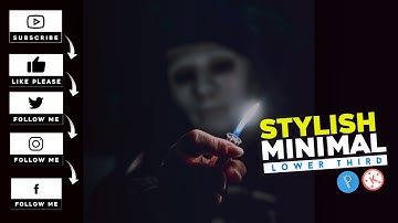 Stylish Minimal lower Third in Kinemaster | Third Lower template |