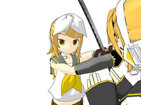 【鏡音リン・レン】暇つぶし【刀を振る】 mp4