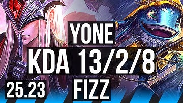 YONE vs FIZZ (MID) | 51k DMG, 13/2/8, Dominating | NA Challenger | 25.23
