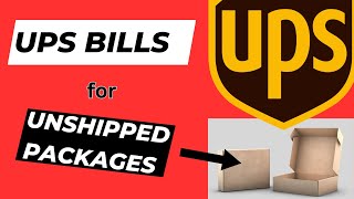UPS charges for unshipped packages - here's proof #corporategreed #entreprenourship #shipping