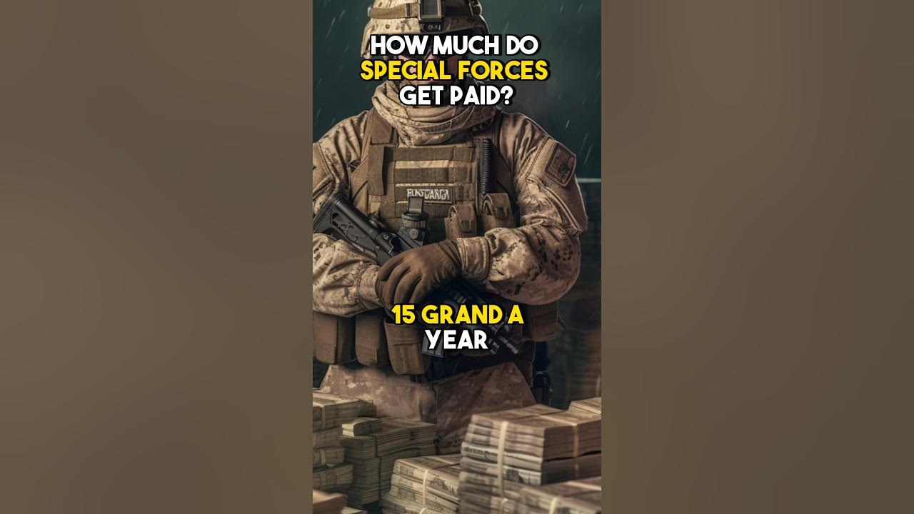 How much do special forces get paid compared to the military? 🪖🫡 