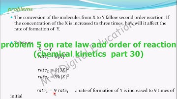 Problem 5 on Rate law and Order of reaction(chemical kinetics part 30 for CBSE class 12,JEE, IIT)