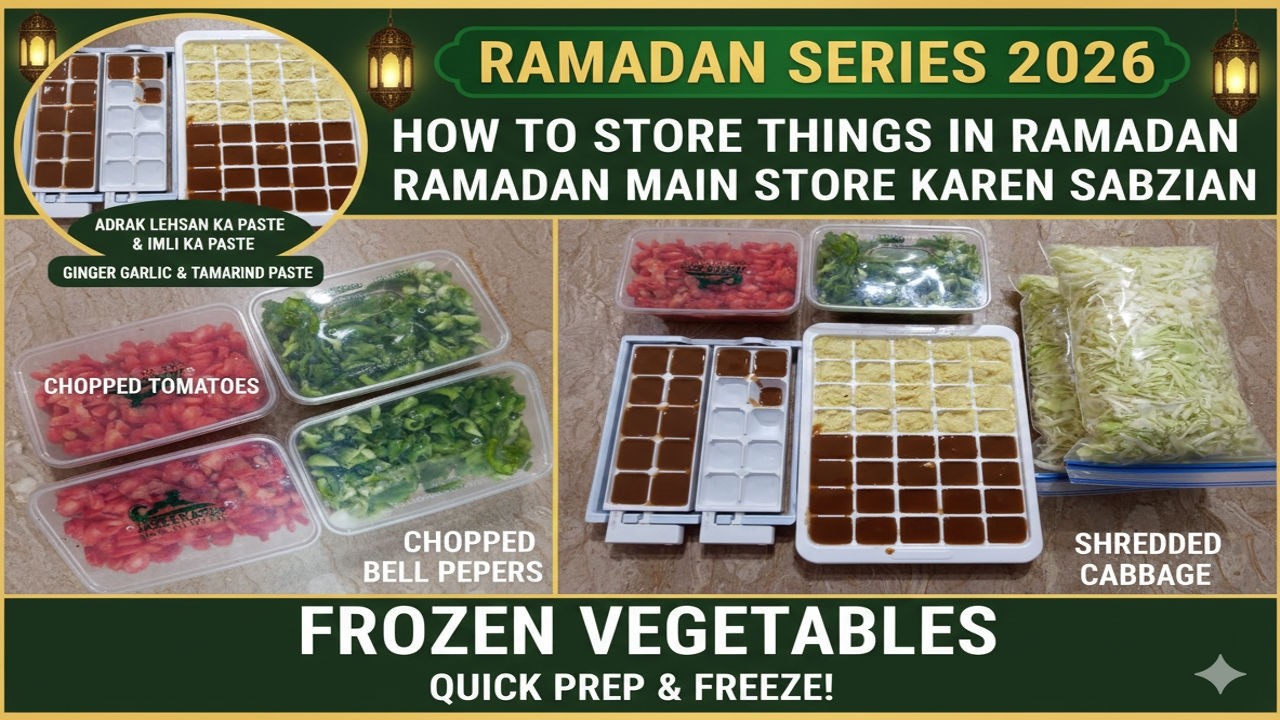 Ramadan Series 2026 | Ramadan Main Store Karen | Sabzian, Ginger Garlic Paste, Imli Paste Storage