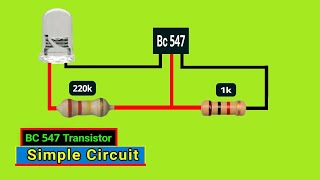 How To Make Bc547 Transistor Simple Project technical project