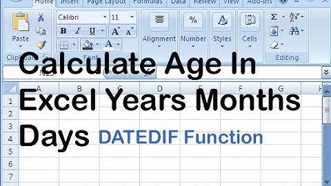 how to calculate your age and service in excel using datedif function in urdu