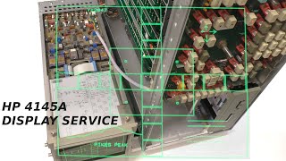HP 4145A Semiconductor Analyzer screen adjustment