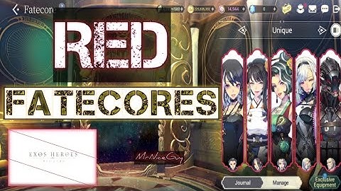 ALL Current Red Fatecores | Appearance Effects and Skill Animations | Exos Heroes