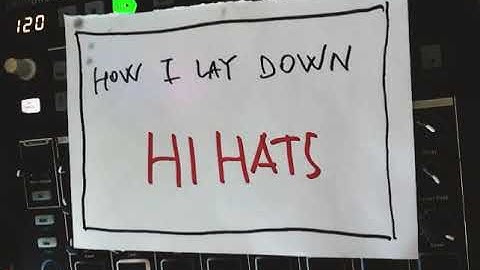 How I lay HiHats Down (on the Drumbrute Impact) | #techno #tutorial #polyrhythm