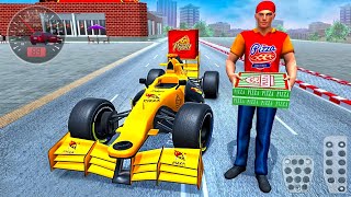 Formula F1 Car Pizza Delivery - New Car Driving 3D Simulator (2021) Best Android GamePlay screenshot 1