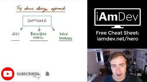 What is the top down design approach in programming?