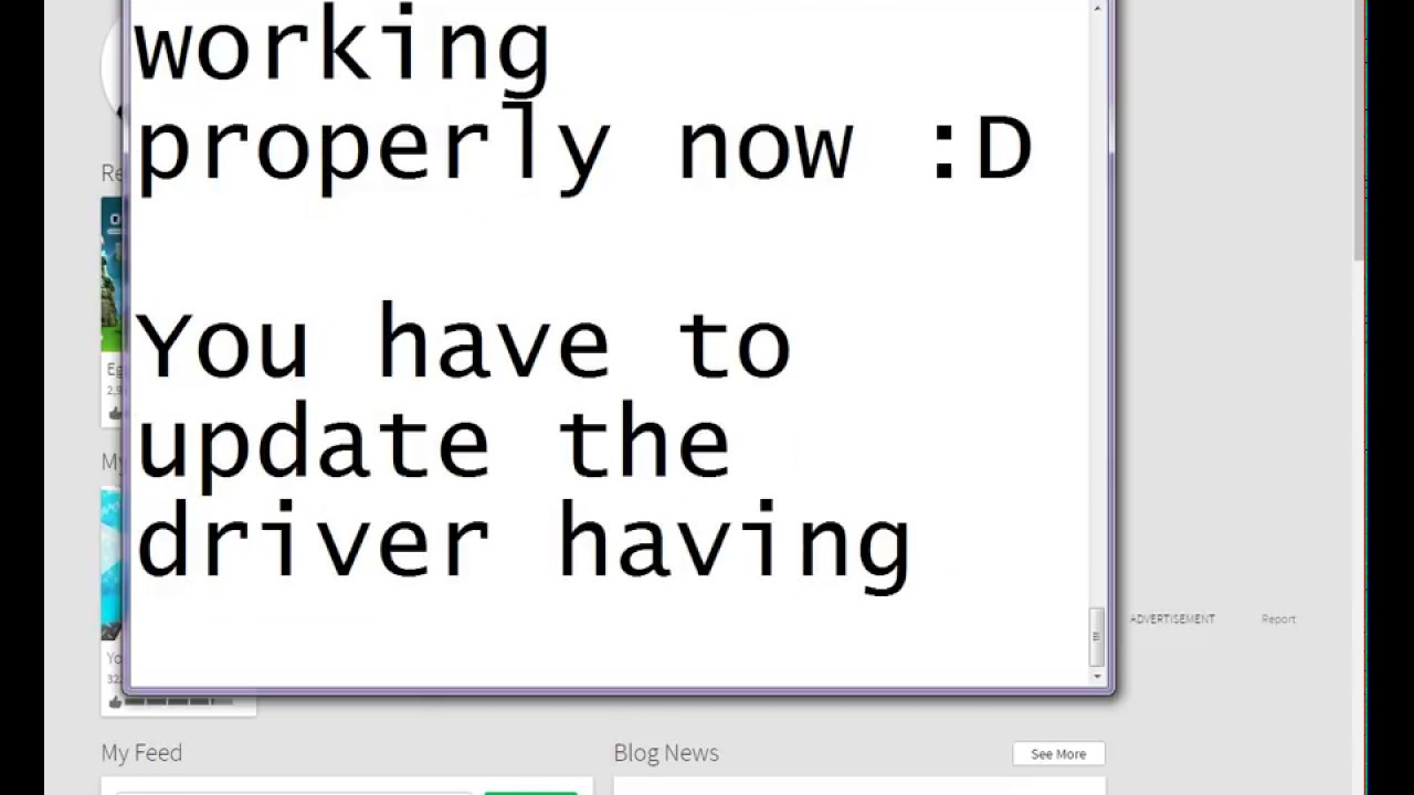Roblox Drivers Info Perform Driver Upgrade